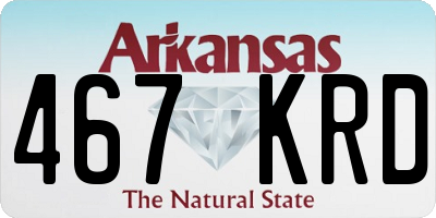 AR license plate 467KRD