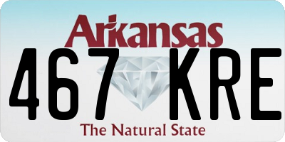 AR license plate 467KRE
