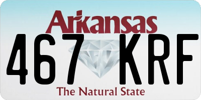 AR license plate 467KRF