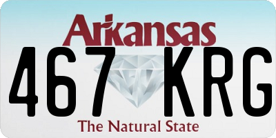 AR license plate 467KRG