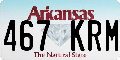 AR license plate 467KRM