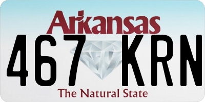 AR license plate 467KRN