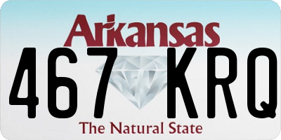 AR license plate 467KRQ