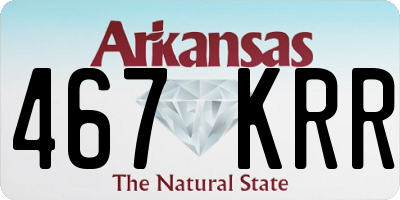 AR license plate 467KRR