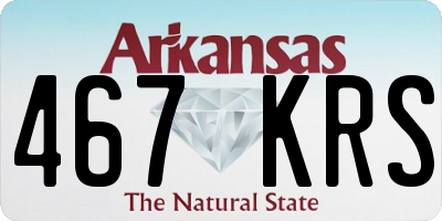 AR license plate 467KRS