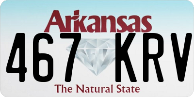 AR license plate 467KRV