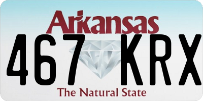AR license plate 467KRX