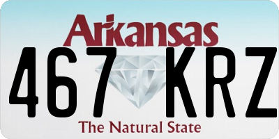 AR license plate 467KRZ