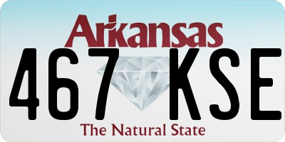 AR license plate 467KSE