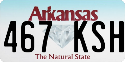 AR license plate 467KSH