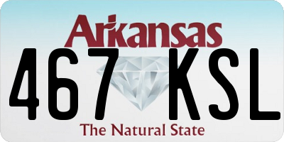 AR license plate 467KSL