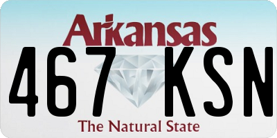 AR license plate 467KSN
