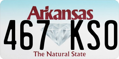 AR license plate 467KSO
