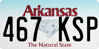 AR license plate 467KSP