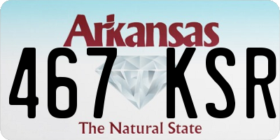 AR license plate 467KSR