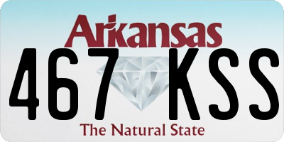 AR license plate 467KSS