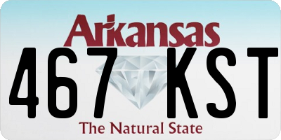 AR license plate 467KST