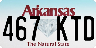 AR license plate 467KTD