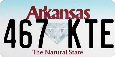 AR license plate 467KTE