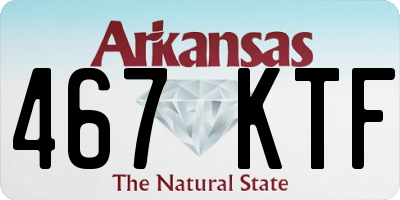 AR license plate 467KTF