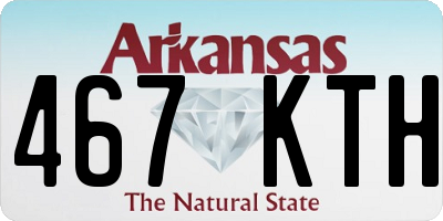AR license plate 467KTH