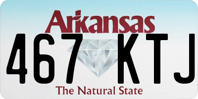 AR license plate 467KTJ