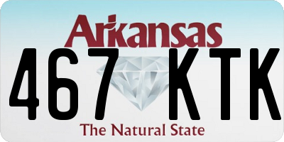 AR license plate 467KTK