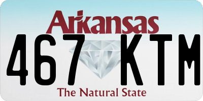 AR license plate 467KTM