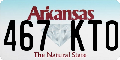 AR license plate 467KTO