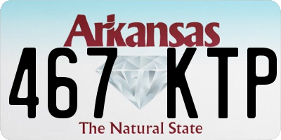 AR license plate 467KTP