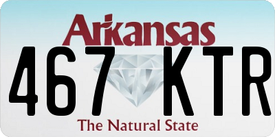 AR license plate 467KTR