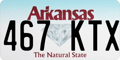 AR license plate 467KTX