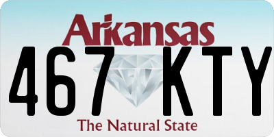 AR license plate 467KTY