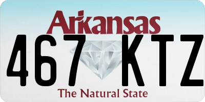 AR license plate 467KTZ