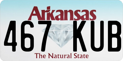 AR license plate 467KUB