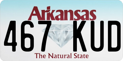 AR license plate 467KUD