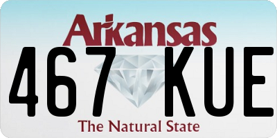 AR license plate 467KUE