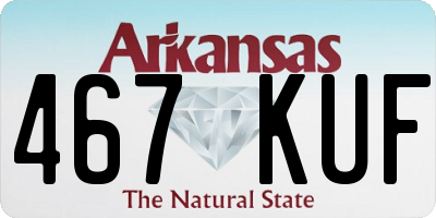 AR license plate 467KUF