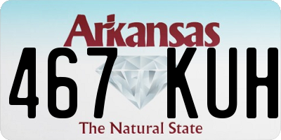 AR license plate 467KUH