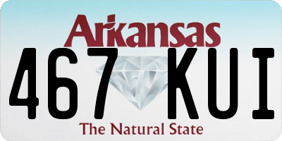 AR license plate 467KUI