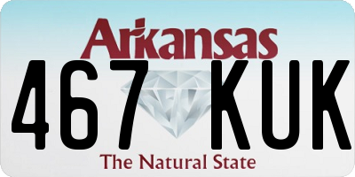 AR license plate 467KUK