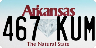 AR license plate 467KUM