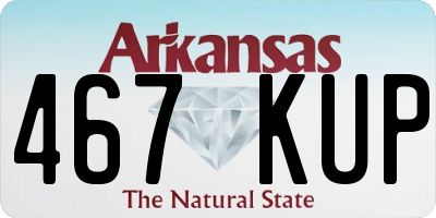 AR license plate 467KUP