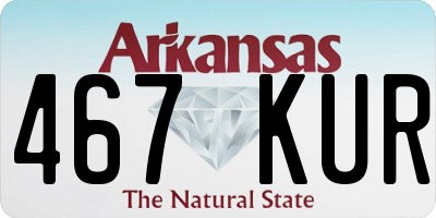 AR license plate 467KUR