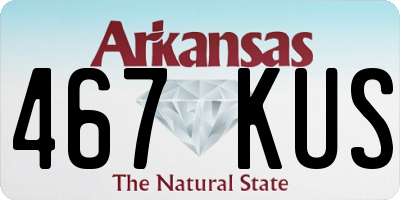 AR license plate 467KUS