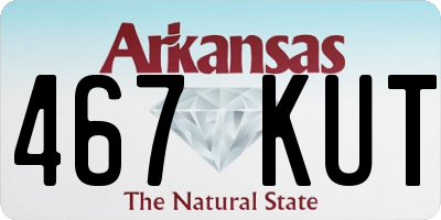 AR license plate 467KUT