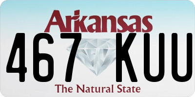 AR license plate 467KUU