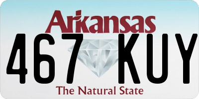 AR license plate 467KUY