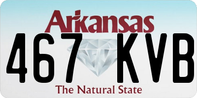 AR license plate 467KVB