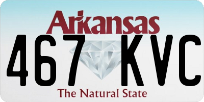 AR license plate 467KVC